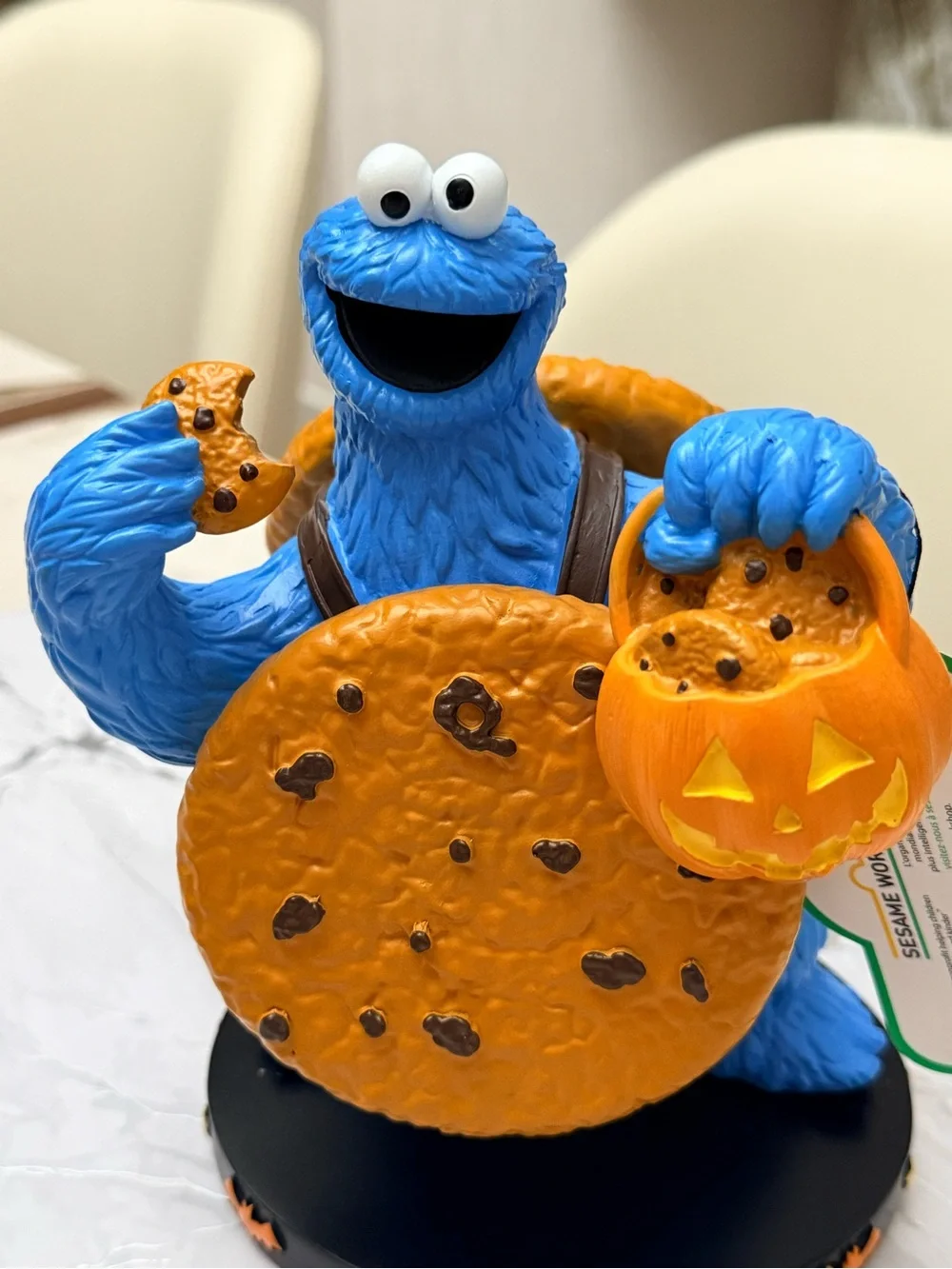 Cookie Monster Jack-O’-Lant Halloween Pumpkin Figure Sesame Street Decor 2026